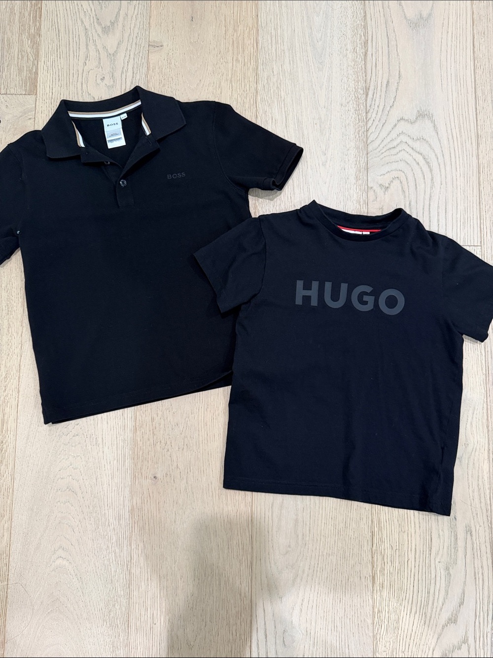 Hugo Boss Kids Black Polo & HUGO Logo Tee